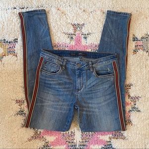 NWOT STS Blue Piper Athletic Stripe Skinny Jeans